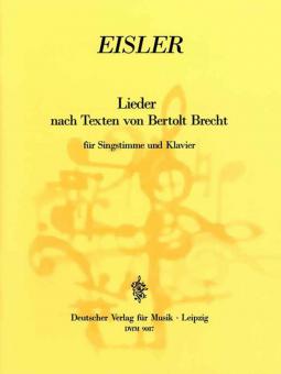 Lieder nach Texten von B. Brecht 