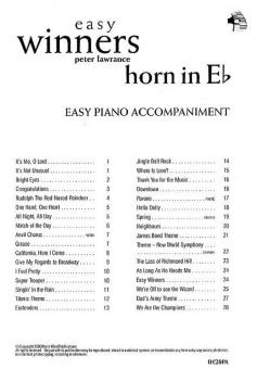 Easy Winners - Piano Accompaniment for Eb Horn 