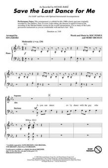 Save The Last Dance For Me Standard