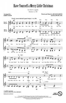 Have Yourself A Merry Little Christmas Standard