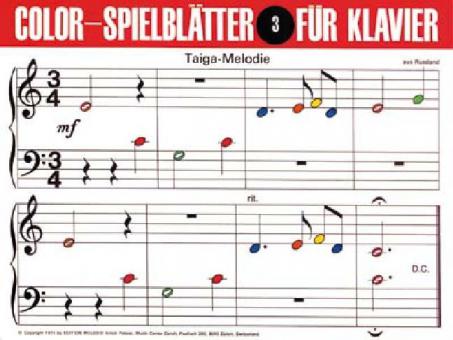 Colorspielblatt 3 