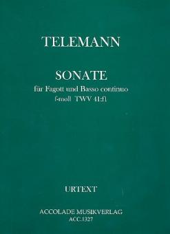 Sonate f-Moll TWV41:f1 