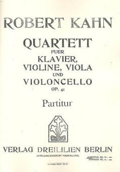 Quartett op. 41 