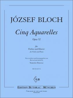 5 Aquarelles op. 52 