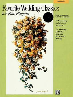 Favorite Wedding Classics for Solo Singers 