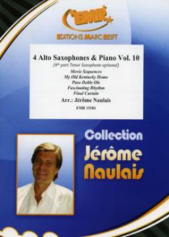 4 Alto Saxophones & Piano Vol. 10 Standard