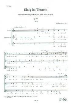 Einig im Wunsch op. 83 