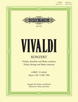 Concerto in A minor Op. 3 No. 6 RV 356 