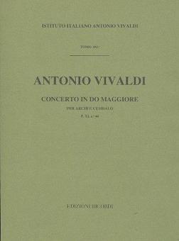 Concerto C Major Strings Continuo Rv114 Score Fxi#44 T493 