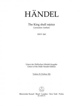 The King shall rejoice HWV 260 