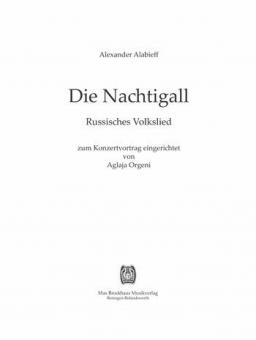 Die Nachtigall d-Moll 