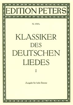 Classics of the German Lied Vol. 1 
