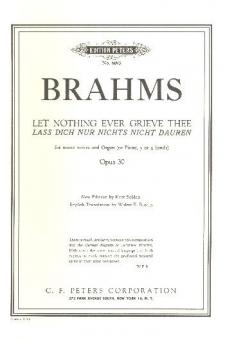 Let Nothing Ever Grieve Op. 30 