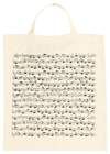 Tote bag Sheet music white long 