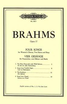 4 Choruses Op. 17 