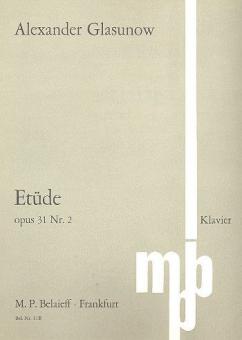 Etude E Minor Op. 31/2 