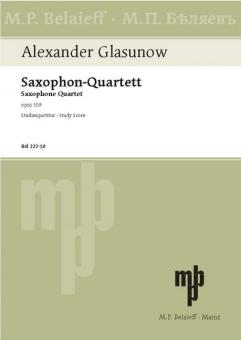 Saxophone Quartet Bb Major op. 109 