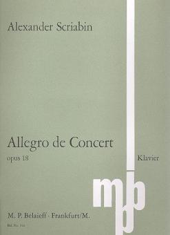 Concerto Allegro Bb Minor Op. 18 