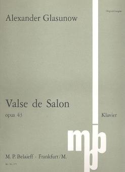 Valse De Salon C Major Op. 43 