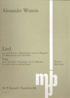 Song from 'Tschevengur' by A. Platonov 
