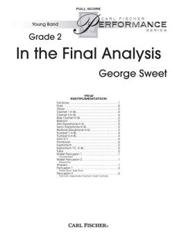 In The Final Analysis 