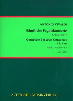 Sämtliche Fagottkonzerte 1 (Nr. 1-7) 
