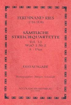 Quartett Nr. 13 WoO 1 Nr. 2 A-Dur 