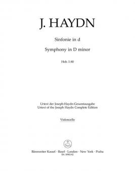 Symphony D minor Hob. I:80 