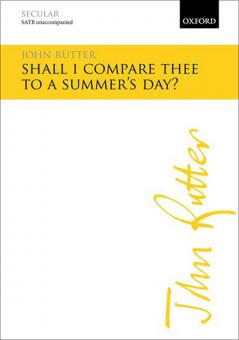 Shall I compare thee to a summer's day? 