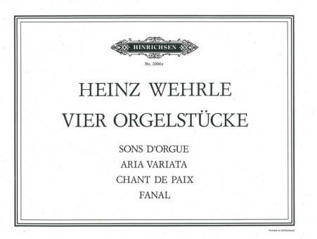 4 Orgelstücke 