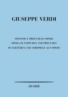 Opera Overtures Prelude Study Score Sinfonie E Preludi da Opere 