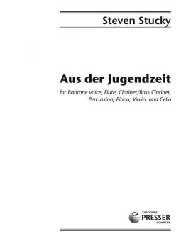 Aus Der Jugendzeit 