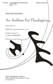 An Anthem for Thanksgiving 