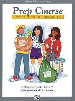 Alfred's Basic Piano Prep Course: Notespeller Book F 