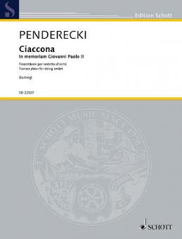 Ciaccona - In memoriam Giovanni Paolo II Standard