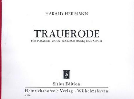 Trauerode op. 58d 