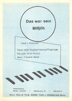 Das war sein Milljöh 