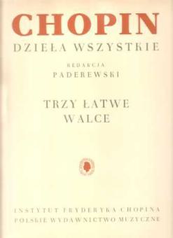 3 Easy Waltzes op. 64 No. 1 + 2, op. posth. 