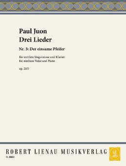 Drei Lieder op. 21 Nr. 3: Der einsame Pfeifer Standard