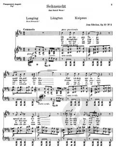 6 Lieder op. 50 von Jean Sibelius 
