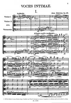 Streichquartett d-Moll op. 56 von Jean Sibelius im Alle Noten Shop kaufen - RL32890