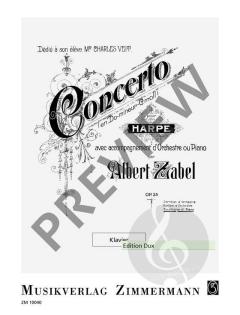 Concerto c-Moll op. 35 von Albert Zabel 