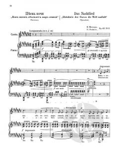 4 Lieder op. 45 von Nikolai Medtner 