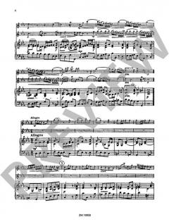 Triosonate c-Moll von Johann Joachim Quantz für Flöte (1. Violine), Oboe (2. Flöte/2. Violine) und Klavier im Alle Noten Shop kaufen