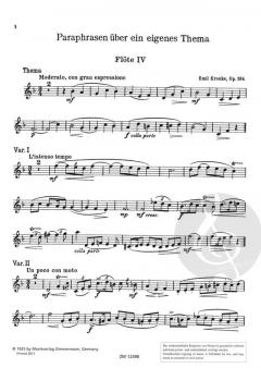 Paraphrasen über ein eigenes Thema op. 184 von Emil Kronke 