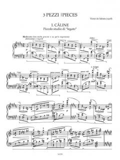 3 pezzi per pianoforte von Victor de Sabata 