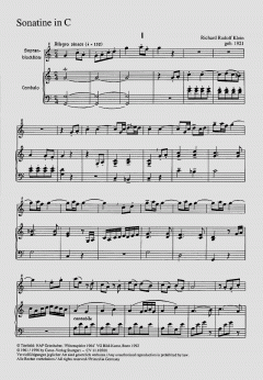 Sonatine in C-Dur (Richard Rudolf Klein) 
