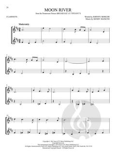 Movie Songs for 2 Clarinets 