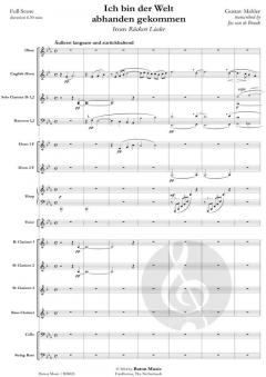 Ich bin der Welt abhanden gekommen von Gustav Mahler (Download) 