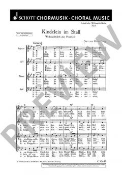 Fränkische Weihnachtslieder Nr. 1 von Hans Lang (Download) 